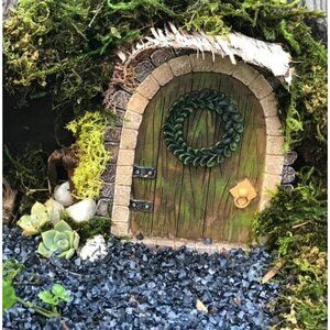 Fairy Garden Door Accessories Miniature Fairy Doors Wall Indoor/Outdoor Mystical